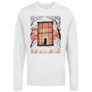 Cat Looking Out Window Women's Long Sleeve Shirt