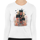 Haunted House Halloween Women's Long Sleeve T-Shirt