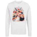 Sleeping Fox Autumn Leaves Women's Long Sleeve Shirt