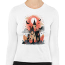 Spooky Haunted House Women's Long Sleeve T-Shirt