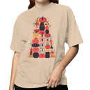 Cute Pumpkin Faces Halloween Women's T-shirt