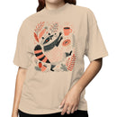 Raccoon Coffee Donut Forest Women's T-shirt