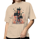Haunted House Halloween Illustration Women's T-shirt
