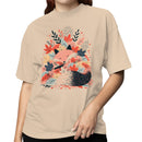 Sleeping Fox Autumn Leaves Women's T-shirt