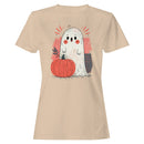 Halloween Ghost with Pumpkin Women's T-shirt