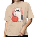 Halloween Ghost with Pumpkin Women's T-shirt