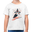 Witch Owl Broomstick Halloween Toddler T-shirt