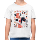 Autumn Cats with Leaves Toddler T-shirt