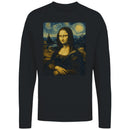 Mona Lisa Starry Night Men's Long Sleeve T-Shirt
