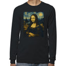 Mona Lisa Starry Night Men's Long Sleeve T-Shirt