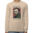 Gogh Big or Gough Home Pun Men's Long Sleeve Shirt