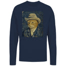 Van Gogh Cat Portrait Men's Long Sleeve T-Shirt