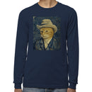 Van Gogh Cat Portrait Men's Long Sleeve T-Shirt