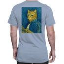 Painter Cat Portrait Van Gogh Style Men's T-shirt