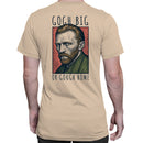 Gogh Big or Gough Home Pun Portrait Men's T-shirt