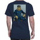 Postes Cat Officer Vintage Portrait Men's T-shirt