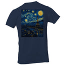 Paris Eiffel Tower Starry Night Men's T-shirt