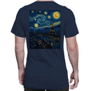 Paris Eiffel Tower Starry Night Men's T-shirt