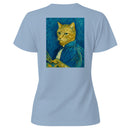 Painter Cat Portrait Van Gogh Style Women's T-shirt