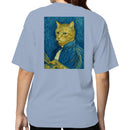 Painter Cat Portrait Van Gogh Style Women's T-shirt