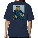 Women's T-shirt Postes Cat Officer Vintage Portrait