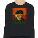 Cat Smoking Pipe Vintage Women's Long Sleeve Shirt