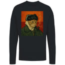Cat Smoking Pipe Vintage Women's Long Sleeve Shirt