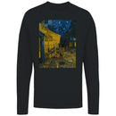 Starry Night Street Scene Women's Long Sleeve T-shirt