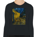 Starry Night Street Scene Women's Long Sleeve T-shirt