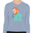 On The Gogh Pun Illustration Women's Long Sleeve Shirt