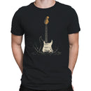 Electric Guitar Splash Retro Music Men's T-shirt
