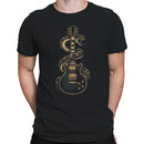 Snake Wrapped Electric Guitar Men's T-shirt