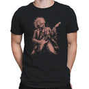 Scientist Playing Electric Guitar Men's T-shirt
