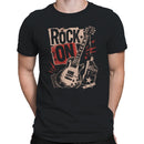 Rock On Electric Guitar Men's T-shirt