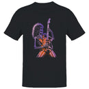 Skeleton Rock Guitarist Retro Art Men's T-shirt