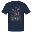 Electric Guitar Skulls Lightning Men's T-shirt