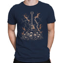 Electric Guitar Skulls Lightning Men's T-shirt