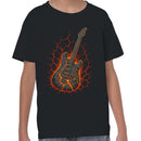 Lava Rock Electric Guitar Eruption Youth T-shirt