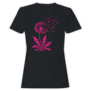 Women's T-shirt - Pink Dandelion with Breast Cancer Ribbons