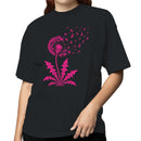 Women's T-shirt - Pink Dandelion with Breast Cancer Ribbons