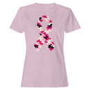 Pink Camo Awareness Ribbon Women's T-shirt