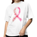 Floral Pink Ribbon Watercolor Women's T-shirt