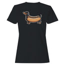Dachshund Hot Dog Cartoon Women's T-shirt