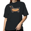 Dachshund Hot Dog Cartoon Women's T-shirt