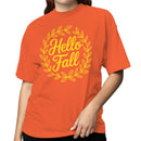Hello Fall Leaf Wreath Women's T-shirt