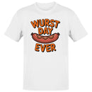 Wurst Day Ever Funny Sausage Pun Men's T-shirt
