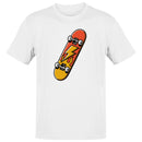 Lightning Bolt Flame Skateboard Men's T-shirt