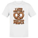 I Love Pretzels More Than People Men's T-shirt