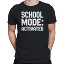 School Mode Activated Pixel Text Men's T-shirt
