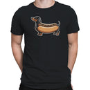 Dachshund Hot Dog Cartoon Men's T-shirt